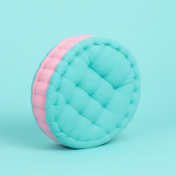 Round Cushion Plain / Check